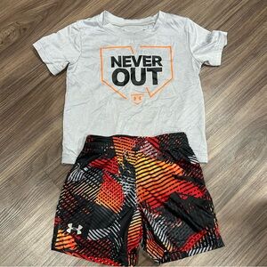 18 month boys Under Armour shorts and tshirt set